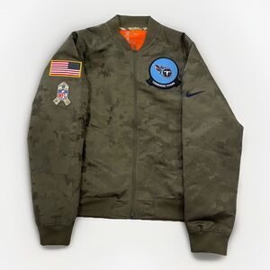Tennessee Titans Jacket Womens Size Medium NFL Salute To Service Nike Camo